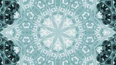 Soyut boya fırça mürekkep patlayabilir formanın düzgün kavramı simetrik desen süs dekoratif Kaleidoscope hareketi geometrik daire ve yıldız şekli