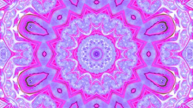 Soyut boya fırça mürekkep patlayabilir formanın düzgün kavramı simetrik desen süs dekoratif Kaleidoscope hareketi geometrik daire ve yıldız şekli