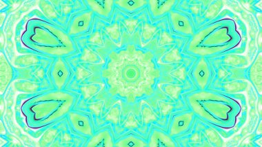 Soyut boya fırça mürekkep patlayabilir formanın düzgün kavramı simetrik desen süs dekoratif Kaleidoscope hareketi geometrik daire ve yıldız şekli