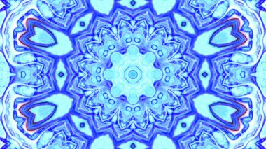 Soyut boya fırça mürekkep patlayabilir formanın düzgün kavramı simetrik desen süs dekoratif Kaleidoscope hareketi geometrik daire ve yıldız şekli