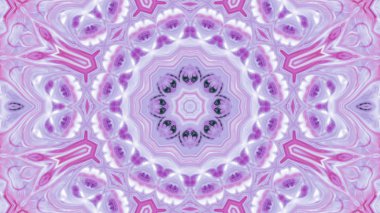 Soyut boya fırça mürekkep patlayabilir formanın düzgün kavramı simetrik desen süs dekoratif Kaleidoscope hareketi geometrik daire ve yıldız şekli