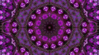 Soyut boya fırça mürekkep patlayabilir formanın düzgün kavramı simetrik desen süs dekoratif Kaleidoscope hareketi geometrik daire ve yıldız şekli