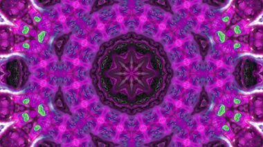 Soyut boya fırça mürekkep patlayabilir formanın düzgün kavramı simetrik desen süs dekoratif Kaleidoscope hareketi geometrik daire ve yıldız şekli