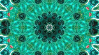 Soyut boya fırça mürekkep patlayabilir formanın düzgün kavramı simetrik desen süs dekoratif Kaleidoscope hareketi geometrik daire ve yıldız şekli