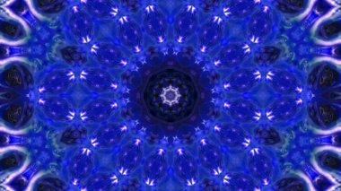 Soyut boya fırça mürekkep patlayabilir formanın düzgün kavramı simetrik desen süs dekoratif Kaleidoscope hareketi geometrik daire ve yıldız şekli