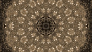 Soyut boya fırça mürekkep patlayabilir formanın düzgün kavramı simetrik desen süs dekoratif Kaleidoscope hareketi geometrik daire ve yıldız şekli