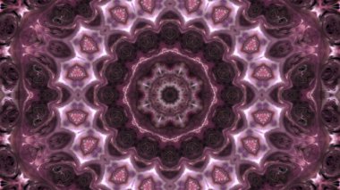 Soyut boya fırça mürekkep patlayabilir formanın düzgün kavramı simetrik desen süs dekoratif Kaleidoscope hareketi geometrik daire ve yıldız şekli