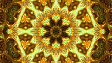 Soyut boya fırça mürekkep patlayabilir formanın düzgün kavramı simetrik desen süs dekoratif Kaleidoscope hareketi geometrik daire ve yıldız şekli