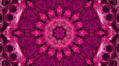 Soyut boya fırça mürekkep patlayabilir formanın düzgün kavramı simetrik desen süs dekoratif Kaleidoscope hareketi geometrik daire ve yıldız şekli