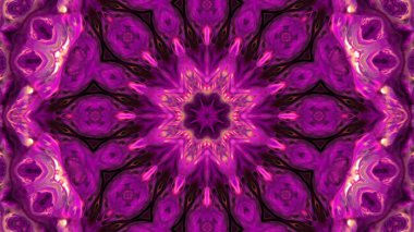 Soyut boya fırça mürekkep patlayabilir formanın düzgün kavramı simetrik desen süs dekoratif Kaleidoscope hareketi geometrik daire ve yıldız şekli