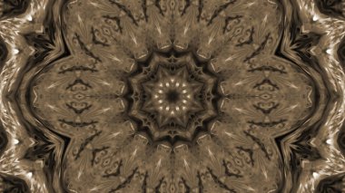 Soyut boya fırça mürekkep patlayabilir formanın düzgün kavramı simetrik desen süs dekoratif Kaleidoscope hareketi geometrik daire ve yıldız şekli