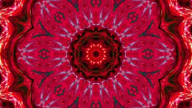 Soyut boya fırça mürekkep patlayabilir formanın düzgün kavramı simetrik desen süs dekoratif Kaleidoscope hareketi geometrik daire ve yıldız şekli