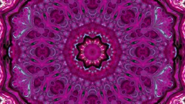 Soyut boya fırça mürekkep patlayabilir formanın düzgün kavramı simetrik desen süs dekoratif Kaleidoscope hareketi geometrik daire ve yıldız şekli