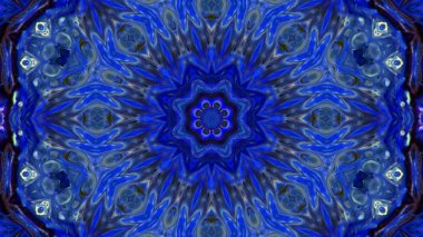 Soyut boya fırça mürekkep patlayabilir formanın düzgün kavramı simetrik desen süs dekoratif Kaleidoscope hareketi geometrik daire ve yıldız şekli