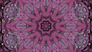 Soyut boya fırça mürekkep patlayabilir formanın düzgün kavramı simetrik desen süs dekoratif Kaleidoscope hareketi geometrik daire ve yıldız şekli