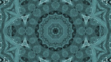 Soyut boya fırça mürekkep patlayabilir formanın düzgün kavramı simetrik desen süs dekoratif Kaleidoscope hareketi geometrik daire ve yıldız şekli