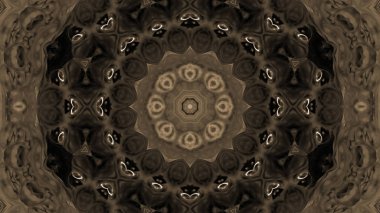 Soyut boya fırça mürekkep patlayabilir formanın düzgün kavramı simetrik desen süs dekoratif Kaleidoscope hareketi geometrik daire ve yıldız şekli