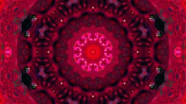 Soyut boya fırça mürekkep patlayabilir formanın düzgün kavramı simetrik desen süs dekoratif Kaleidoscope hareketi geometrik daire ve yıldız şekli