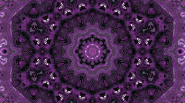 Soyut boya fırça mürekkep patlayabilir formanın düzgün kavramı simetrik desen süs dekoratif Kaleidoscope hareketi geometrik daire ve yıldız şekli