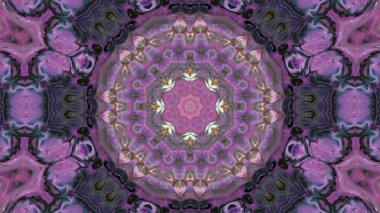 Soyut boya fırça mürekkep patlayabilir formanın düzgün kavramı simetrik desen süs dekoratif Kaleidoscope hareketi geometrik daire ve yıldız şekli