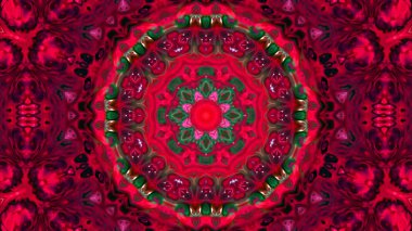 Soyut boya fırça mürekkep patlayabilir formanın düzgün kavramı simetrik desen süs dekoratif Kaleidoscope hareketi geometrik daire ve yıldız şekli