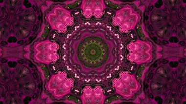 Soyut boya fırça mürekkep patlayabilir formanın düzgün kavramı simetrik desen süs dekoratif Kaleidoscope hareketi geometrik daire ve yıldız şekli