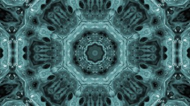 Soyut boya fırça mürekkep patlayabilir formanın düzgün kavramı simetrik desen süs dekoratif Kaleidoscope hareketi geometrik daire ve yıldız şekli