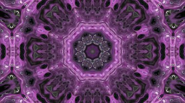 Soyut boya fırça mürekkep patlayabilir formanın düzgün kavramı simetrik desen süs dekoratif Kaleidoscope hareketi geometrik daire ve yıldız şekli