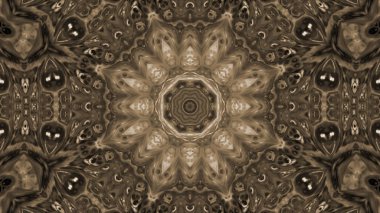 Soyut boya fırça mürekkep patlayabilir formanın düzgün kavramı simetrik desen süs dekoratif Kaleidoscope hareketi geometrik daire ve yıldız şekli