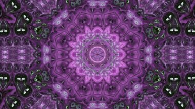 Soyut boya fırça mürekkep patlayabilir formanın düzgün kavramı simetrik desen süs dekoratif Kaleidoscope hareketi geometrik daire ve yıldız şekli