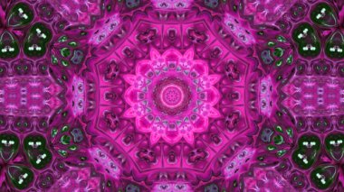 Soyut boya fırça mürekkep patlayabilir formanın düzgün kavramı simetrik desen süs dekoratif Kaleidoscope hareketi geometrik daire ve yıldız şekli