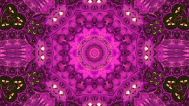 Soyut boya fırça mürekkep patlayabilir formanın düzgün kavramı simetrik desen süs dekoratif Kaleidoscope hareketi geometrik daire ve yıldız şekli