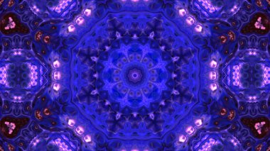 Soyut boya fırça mürekkep patlayabilir formanın düzgün kavramı simetrik desen süs dekoratif Kaleidoscope hareketi geometrik daire ve yıldız şekli