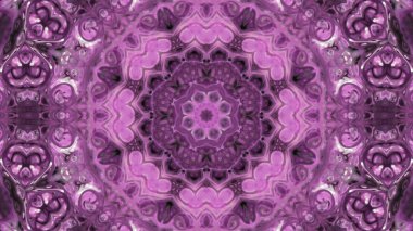 Soyut boya fırça mürekkep patlayabilir formanın düzgün kavramı simetrik desen süs dekoratif Kaleidoscope hareketi geometrik daire ve yıldız şekli