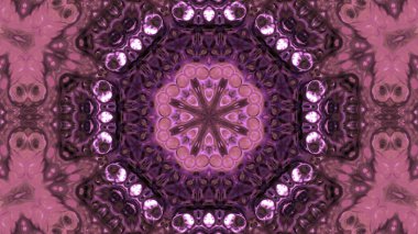 Soyut boya fırça mürekkep patlayabilir formanın düzgün kavramı simetrik desen süs dekoratif Kaleidoscope hareketi geometrik daire ve yıldız şekli