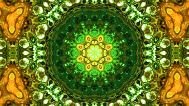 Soyut boya fırça mürekkep patlayabilir formanın düzgün kavramı simetrik desen süs dekoratif Kaleidoscope hareketi geometrik daire ve yıldız şekli