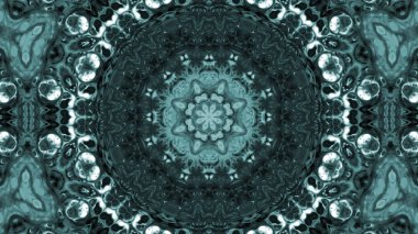 Soyut boya fırça mürekkep patlayabilir formanın düzgün kavramı simetrik desen süs dekoratif Kaleidoscope hareketi geometrik daire ve yıldız şekli