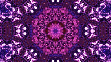 Soyut boya fırça mürekkep patlayabilir formanın düzgün kavramı simetrik desen süs dekoratif Kaleidoscope hareketi geometrik daire ve yıldız şekli