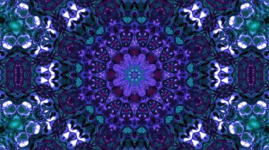 Soyut boya fırça mürekkep patlayabilir formanın düzgün kavramı simetrik desen süs dekoratif Kaleidoscope hareketi geometrik daire ve yıldız şekli