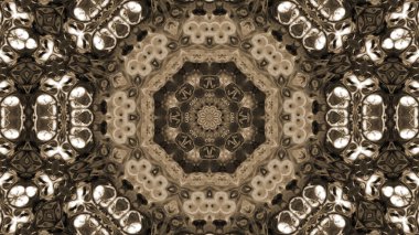 Soyut boya fırça mürekkep patlayabilir formanın düzgün kavramı simetrik desen süs dekoratif Kaleidoscope hareketi geometrik daire ve yıldız şekli