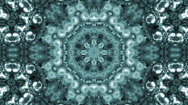 Soyut boya fırça mürekkep patlayabilir formanın düzgün kavramı simetrik desen süs dekoratif Kaleidoscope hareketi geometrik daire ve yıldız şekli