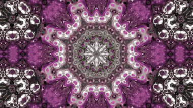 Soyut boya fırça mürekkep patlayabilir formanın düzgün kavramı simetrik desen süs dekoratif Kaleidoscope hareketi geometrik daire ve yıldız şekli