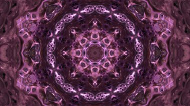 Soyut boya fırça mürekkep patlayabilir formanın düzgün kavramı simetrik desen süs dekoratif Kaleidoscope hareketi geometrik daire ve yıldız şekli