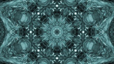 Soyut boya fırça mürekkep patlayabilir formanın düzgün kavramı simetrik desen süs dekoratif Kaleidoscope hareketi geometrik daire ve yıldız şekli