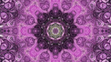 Soyut boya fırça mürekkep patlayabilir formanın düzgün kavramı simetrik desen süs dekoratif Kaleidoscope hareketi geometrik daire ve yıldız şekli