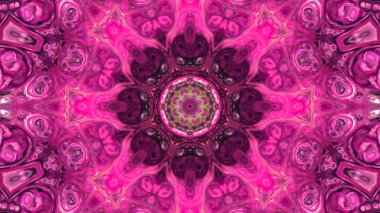 Soyut boya fırça mürekkep patlayabilir formanın düzgün kavramı simetrik desen süs dekoratif Kaleidoscope hareketi geometrik daire ve yıldız şekli