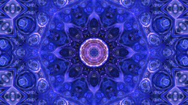 Soyut boya fırça mürekkep patlayabilir formanın düzgün kavramı simetrik desen süs dekoratif Kaleidoscope hareketi geometrik daire ve yıldız şekli