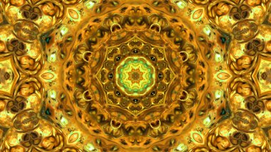 Soyut boya fırça mürekkep patlayabilir formanın düzgün kavramı simetrik desen süs dekoratif Kaleidoscope hareketi geometrik daire ve yıldız şekli