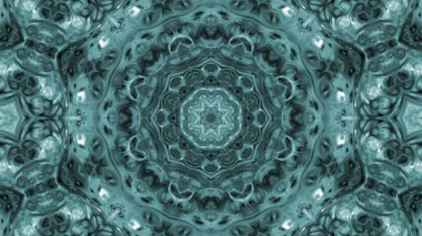 Soyut boya fırça mürekkep patlayabilir formanın düzgün kavramı simetrik desen süs dekoratif Kaleidoscope hareketi geometrik daire ve yıldız şekli