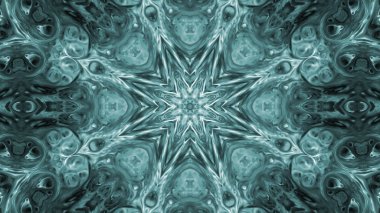 Soyut boya fırça mürekkep patlayabilir formanın düzgün kavramı simetrik desen süs dekoratif Kaleidoscope hareketi geometrik daire ve yıldız şekli